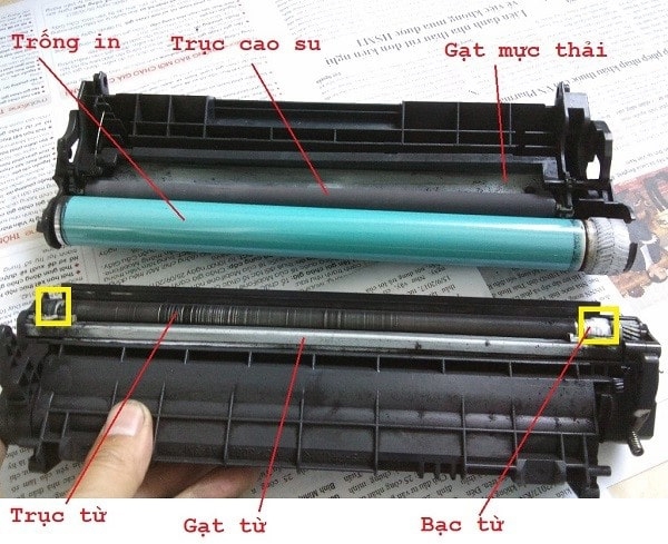 Hướng dẫn tháo hộp mực máy in Canon ra khỏi máy