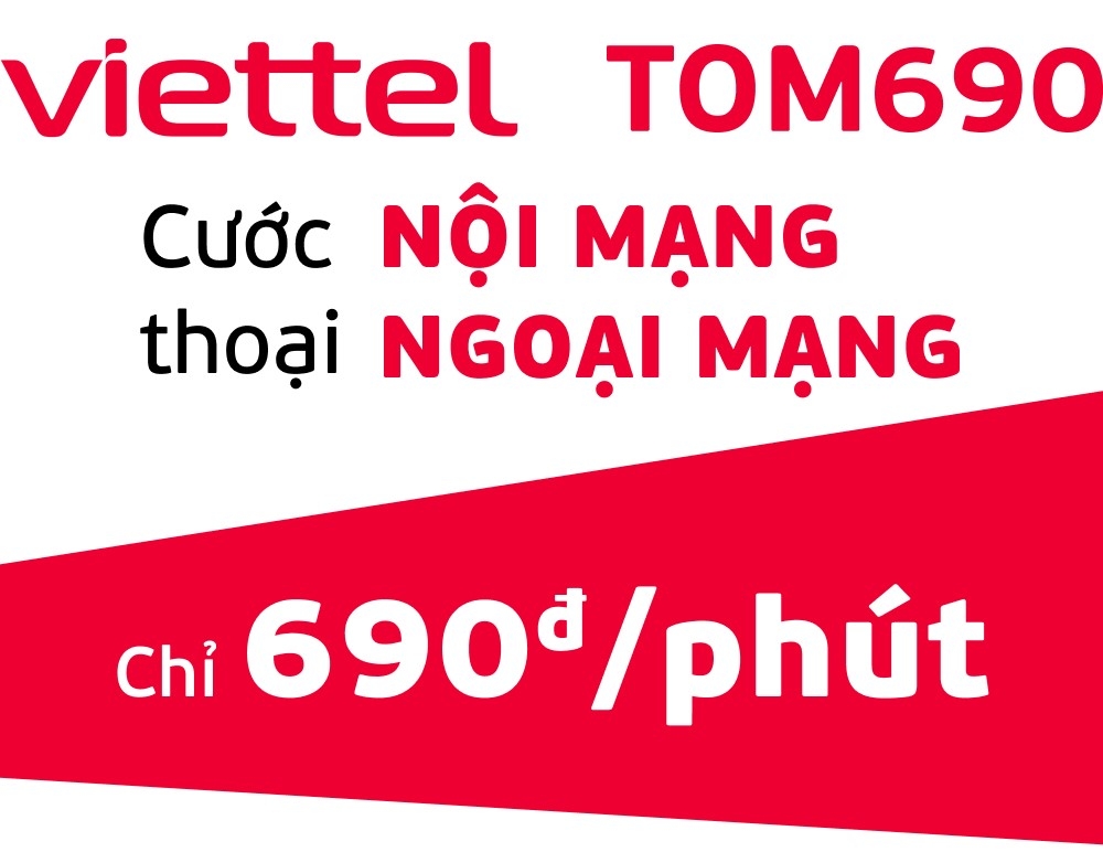Gói cước Tom690 ưu đãi cước thoại