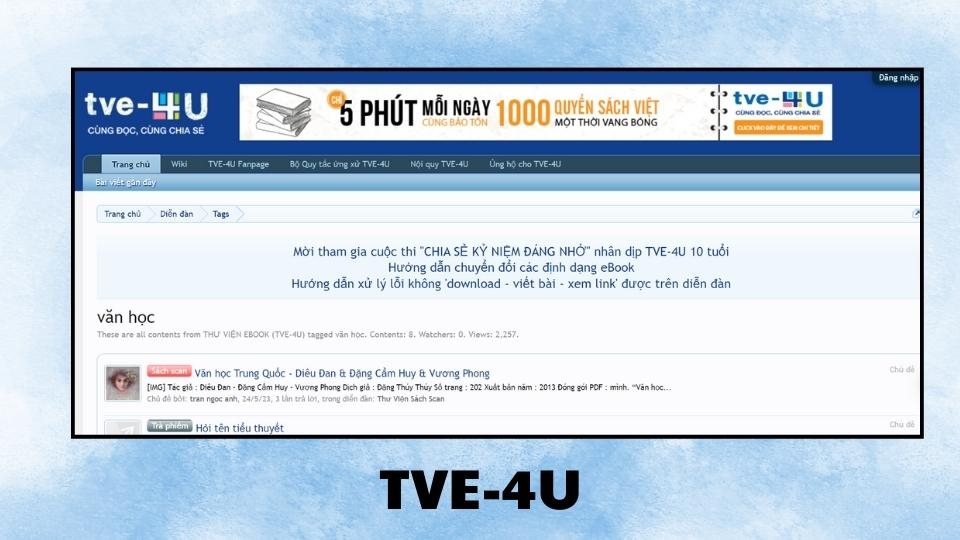 Diễn đàn văn học TVE-4U