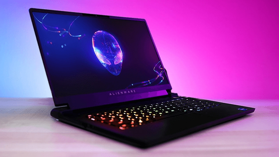 Dòng laptop Dell Alienware.