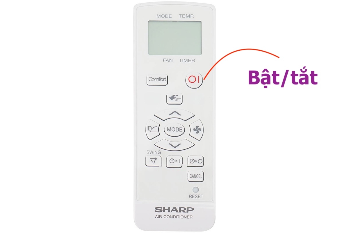 cách chỉnh máy lạnh Sharp - hình 1