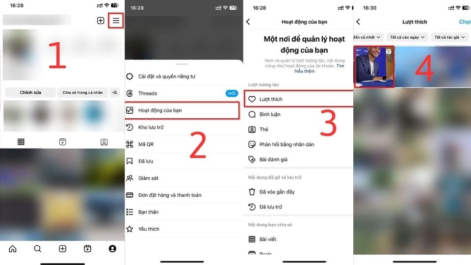 Cách xem lại video Instagram Reels đã thích