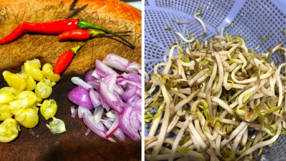 Sơ chế nguyên liệu nấu cháo sò lông hạt sen