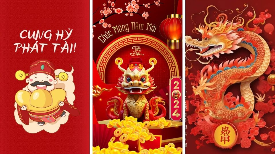 Hình nền rồng Tết 2024 trên điện thoại (4)