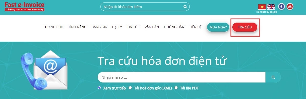 Tra cứu tại Fast e-Invoice