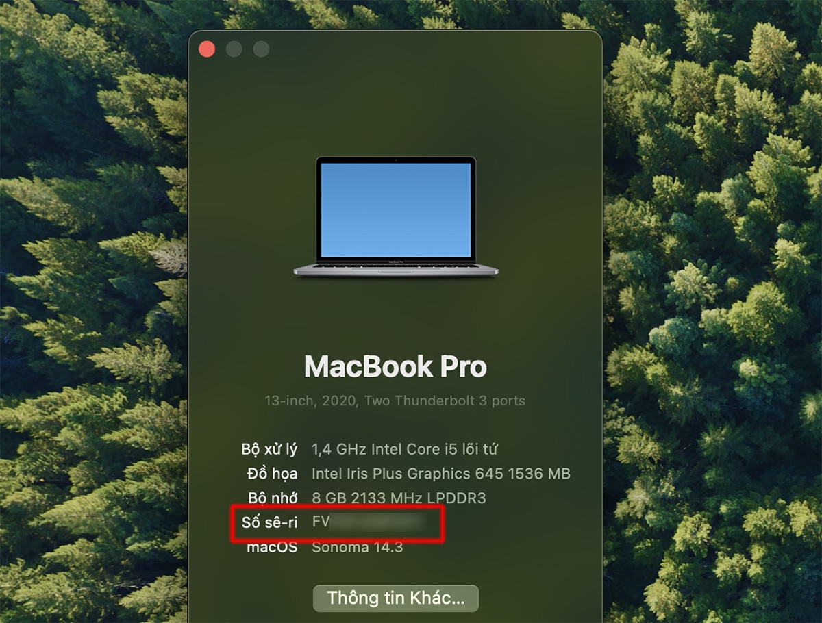 Cách check serial MacBook - hình 3
