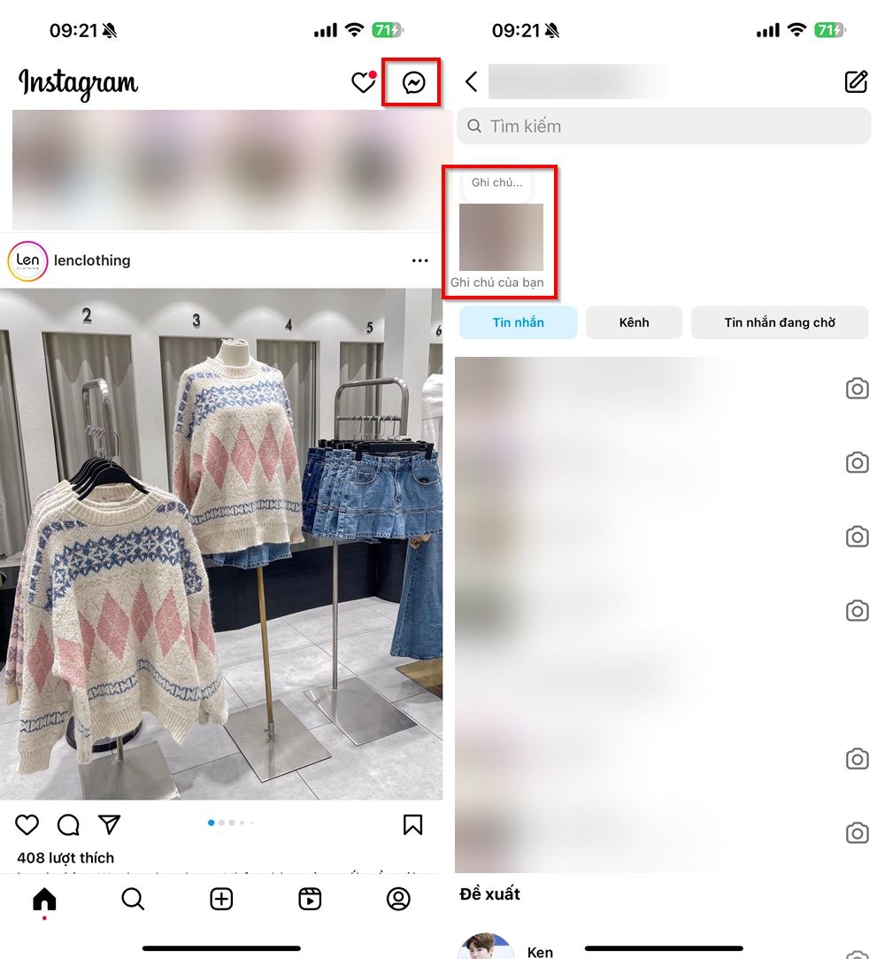 Cách chia sẻ video trên Instagram Note 1