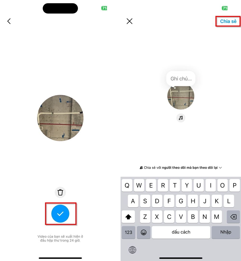 Cách chia sẻ video trên Instagram Note 3
