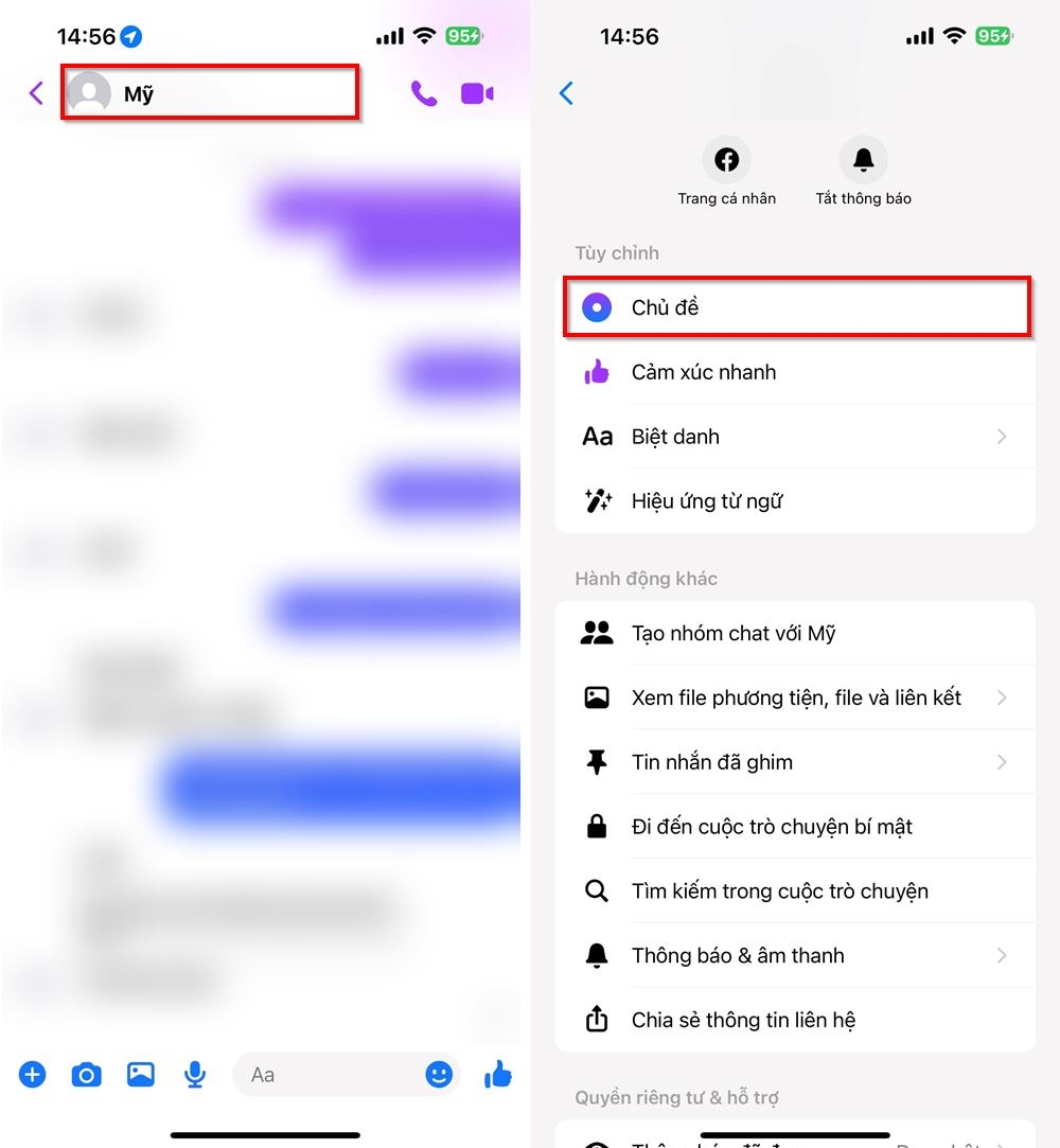 Cách cài đặt chủ đề Tết Âm Lịch trên Messenger 2