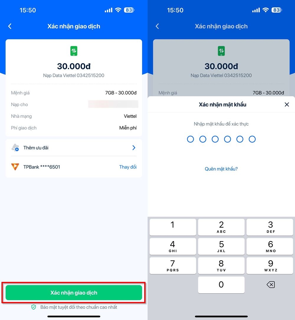 Cách tặng data cho bạn bè, người thân trên Zalo 4