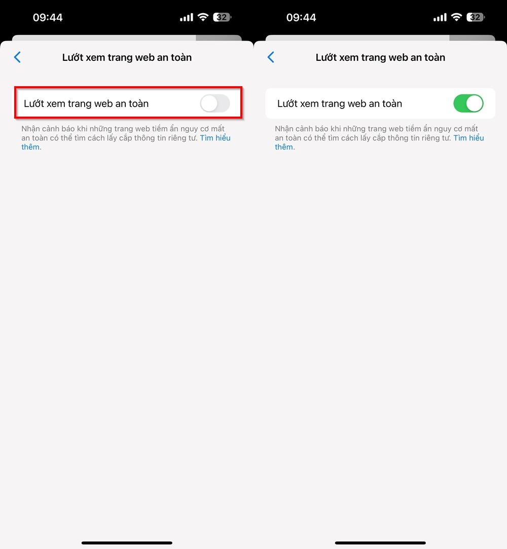Cách bật lướt xem trang web an toàn trên Messenger 3