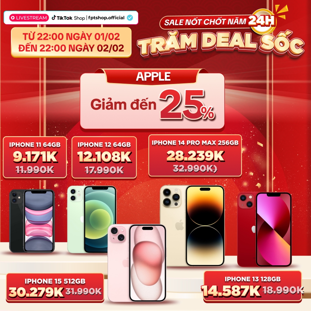 Điện thoại iPhone giá chỉ từ 9.171.000 đồng