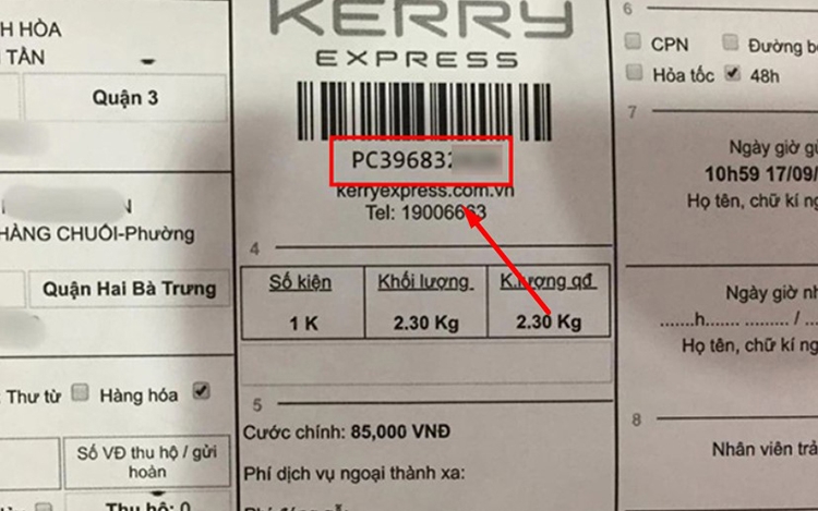 Cách tra cứu vận đơn Kerry (hình 6)