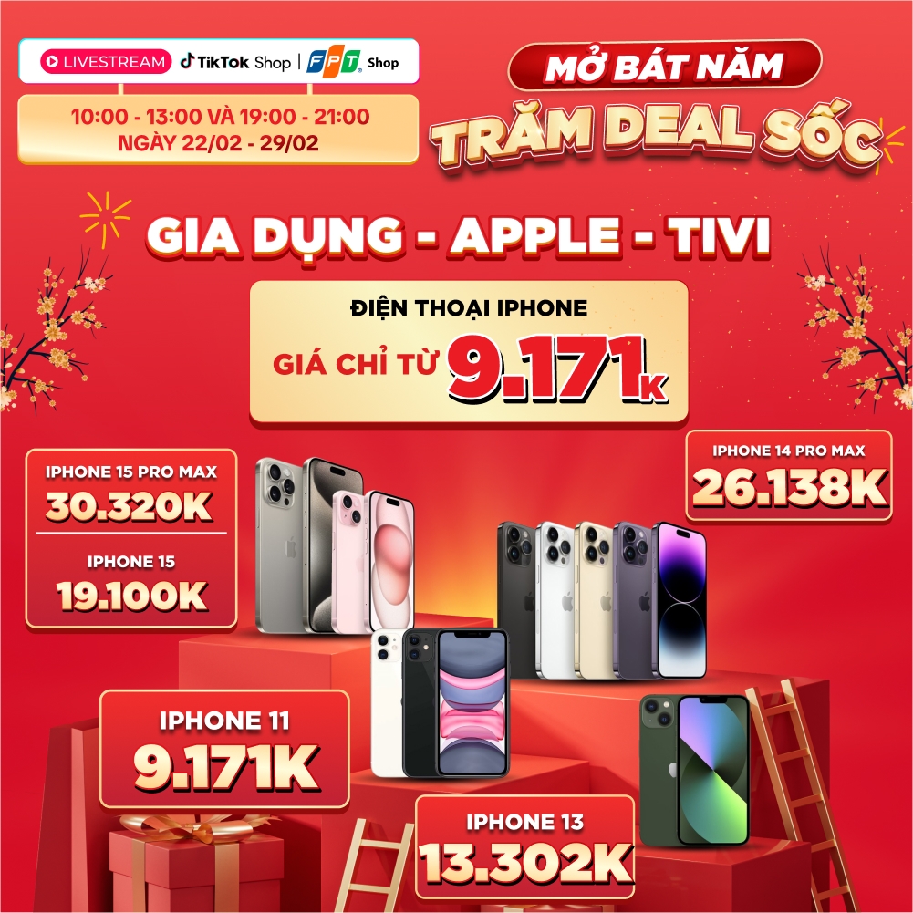 Điện thoại iPhone giá chỉ từ 9.171.000 đồng