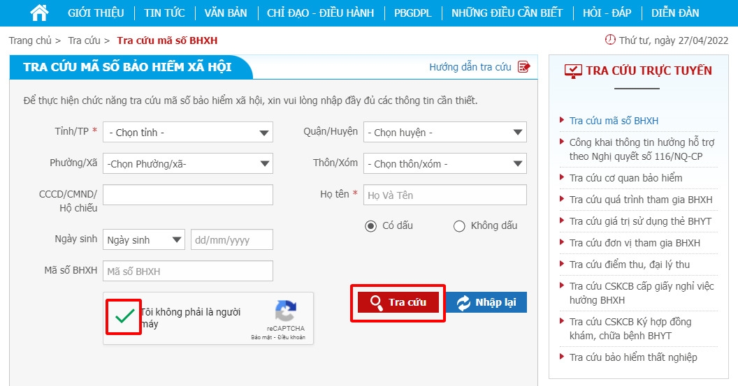 Tra cứu BHYT bằng CMND (4)