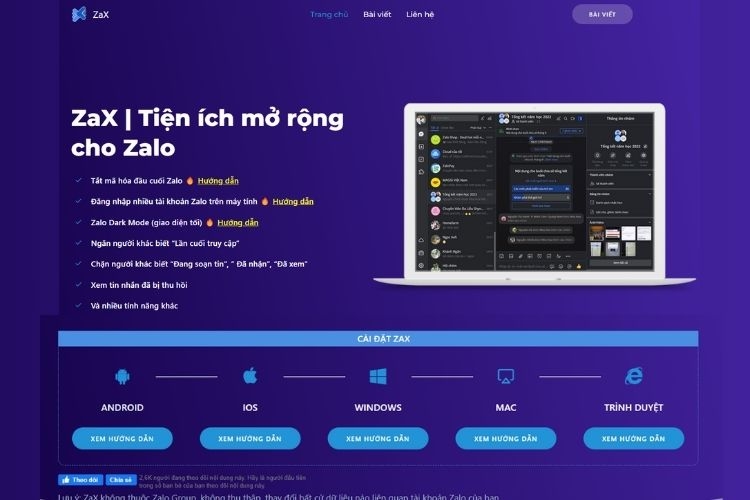 Tắt mã hóa đầu cuối Zalo