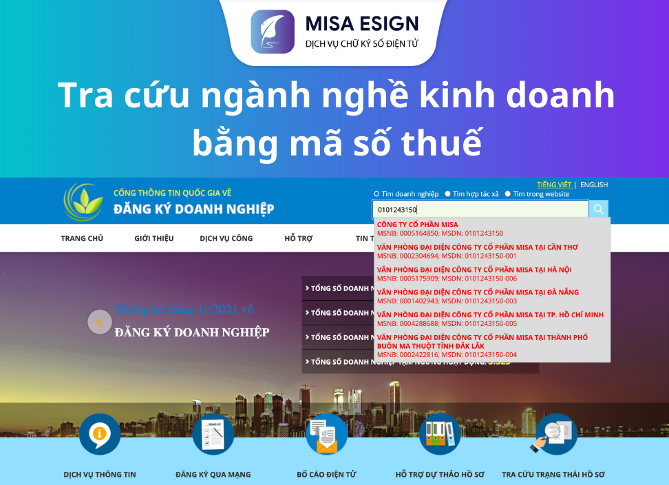 Hướng dẫn 3 cách đơn giản tra cứu ngành nghề kinh doanh đúng nhất 2