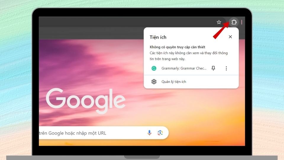 Sau khi cài đặt xong, bạn có thể nhấp vào biểu tượng tiện ích và ghim