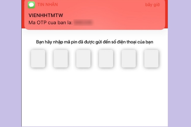 Nhập mã OTP