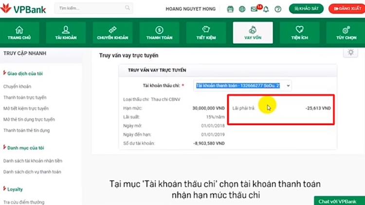 tra cứu khoản vay VPBank (hình 3)