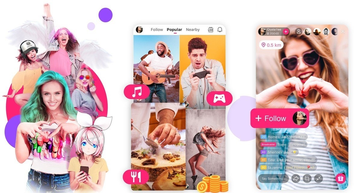Likee: Ứng dụng làm video, livestream siêu đẹp không cần trang điểm trên Android và iOS 4