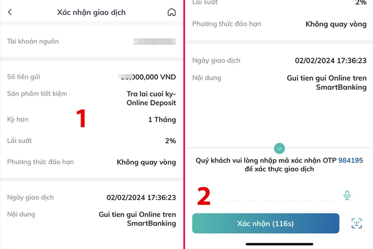 cách gửi tiết kiệm online BIDV (hình 10)