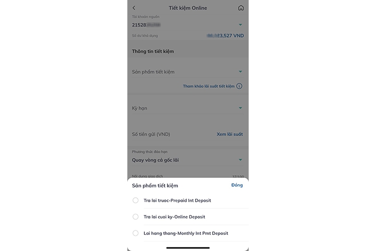 cách gửi tiết kiệm online BIDV (hình 7)