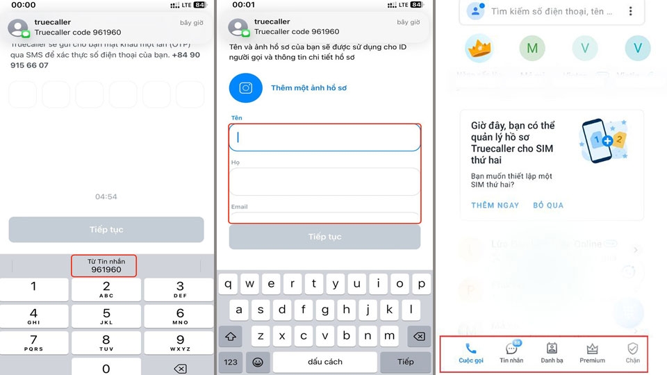 Nhập mã OTP để hoàn tất xác nhận cài đặt