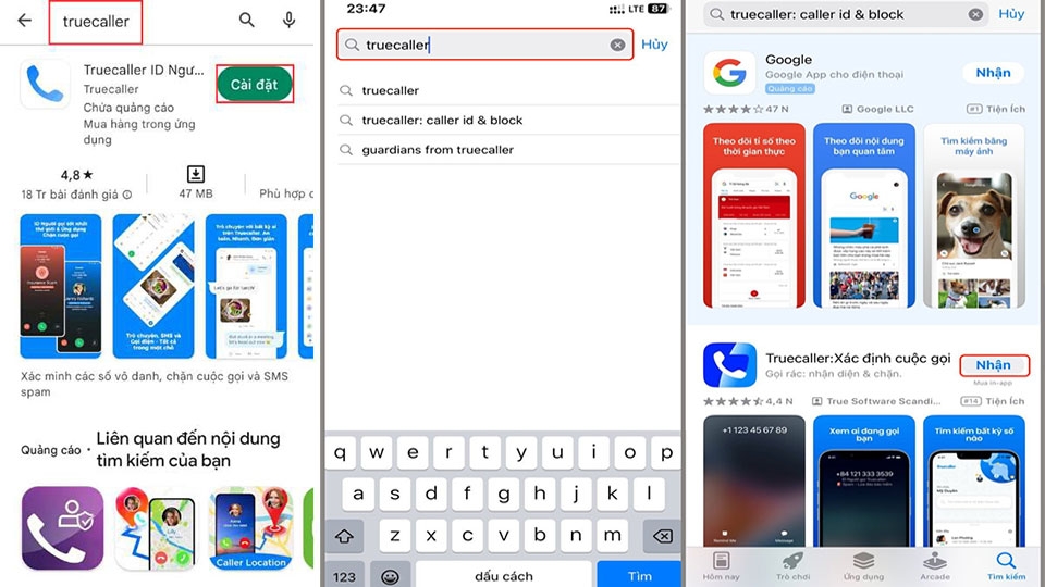 Tải xuống ứng dụng Truecaller