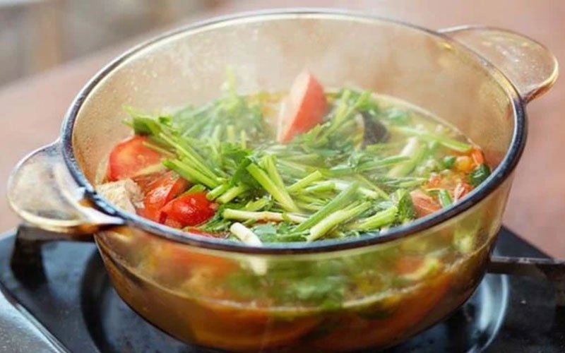 canh rau cần 6