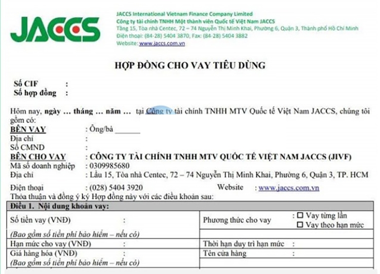 tra cứu khoản vay Jaccs (hình 2)
