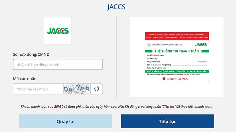 tra cứu khoản vay Jaccs (hình 8)