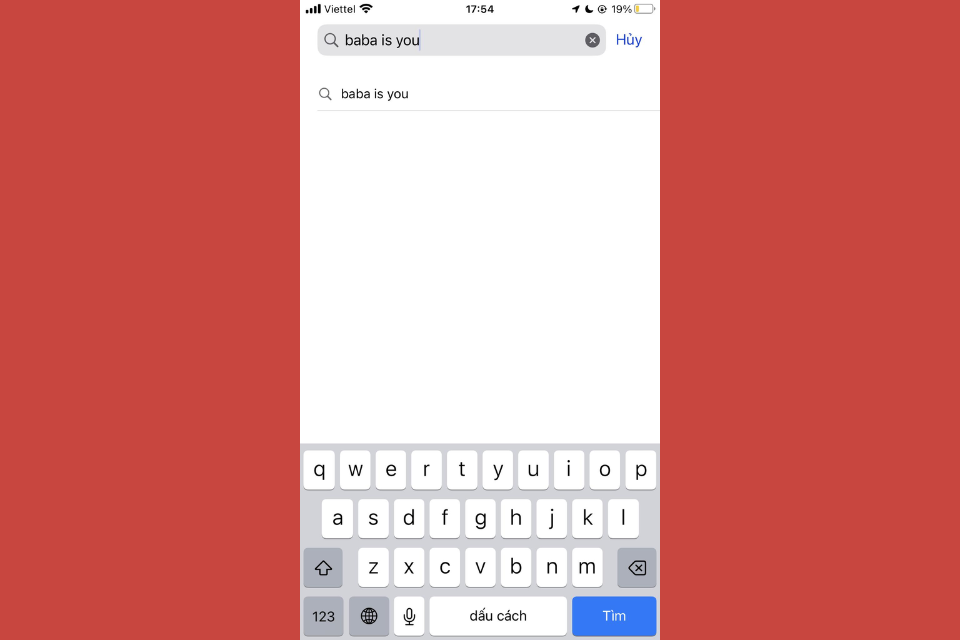 Tìm kiếm ứng dụng Baba Is You