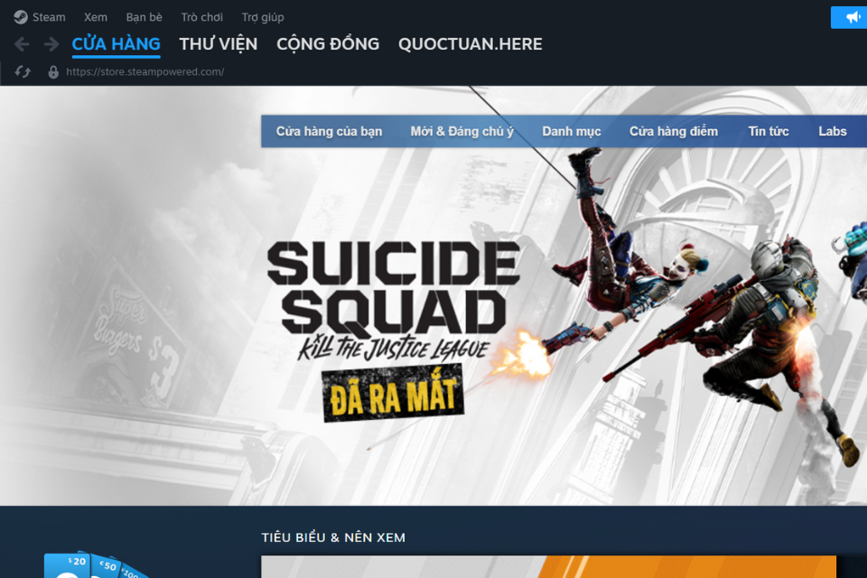 Khởi động phần mềm Steam trên máy tính của bạn