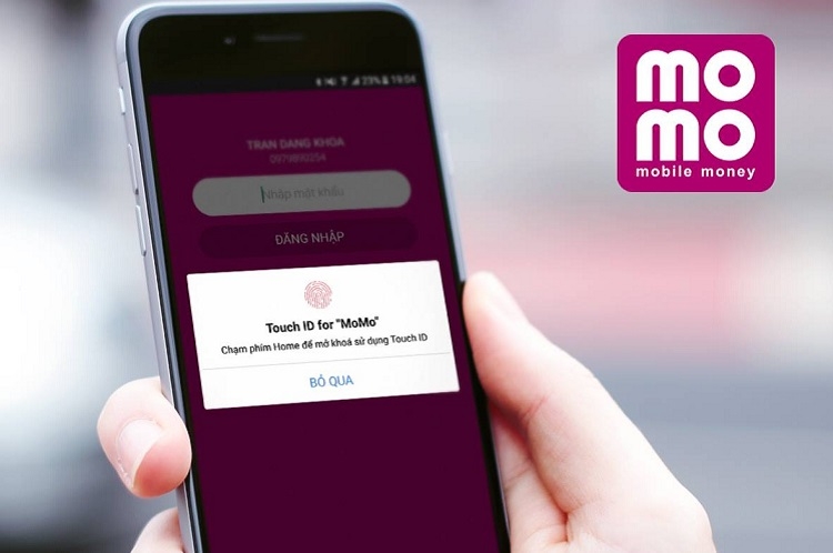 Đăng nhập MoMo bằng vân tay