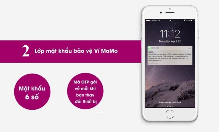 Ví MoMo có tới 2 lớp bảo vệ