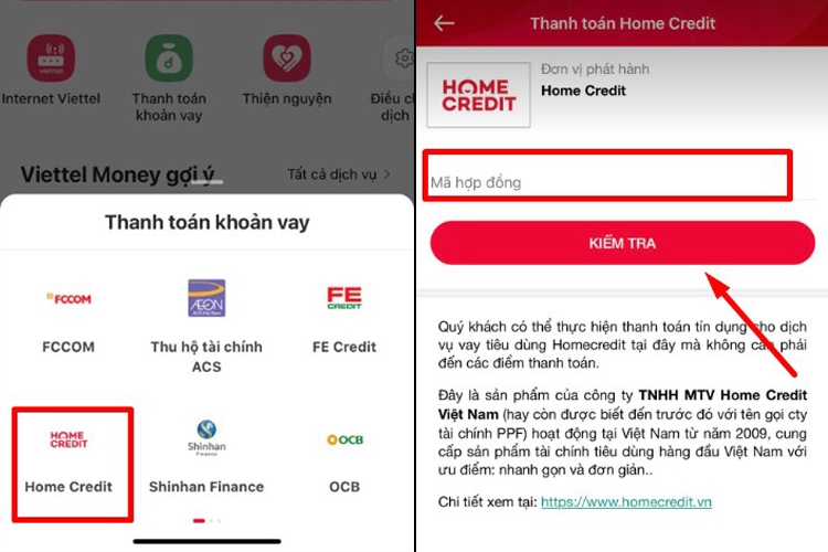tra cứu số hợp đồng Home Credit bằng CMND (hình 19)