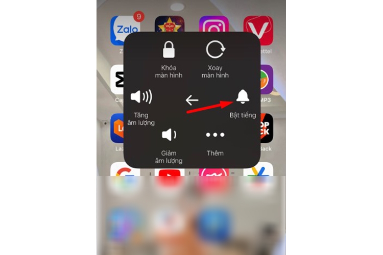 Cách bật chuông điện thoại iPhone (hình 2)