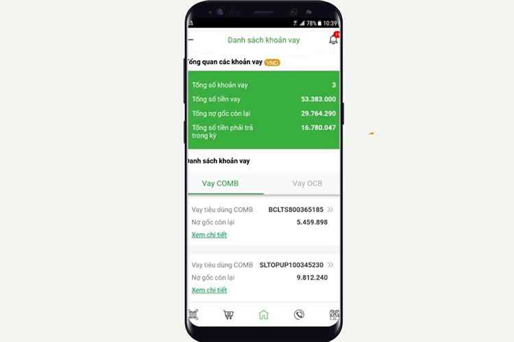 tra cứu khoản vay OCB (hình 5)