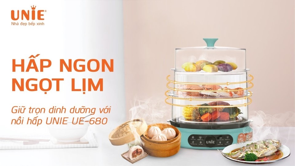 Bộ nồi hấp xửng Unie UE-680