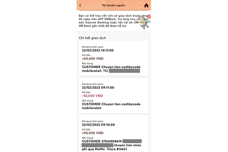Cách tra cứu lịch sử giao dịch MBBank (hình 2)