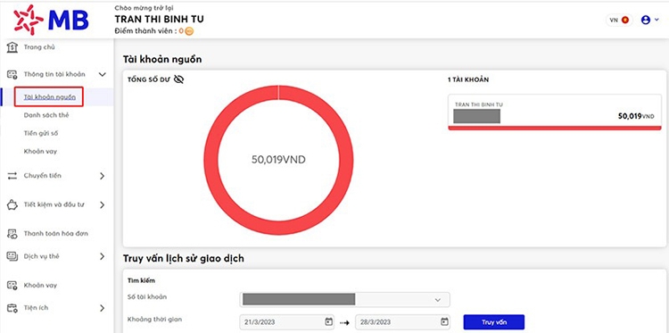 Cách tra cứu lịch sử giao dịch MBBank (hình 8)