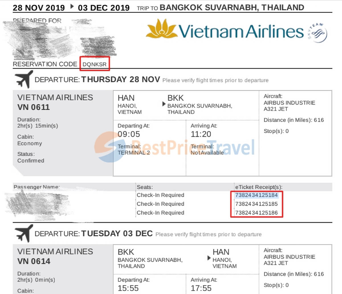 tra cứu mã đặt chỗ Vietnam Airlines - hình 1