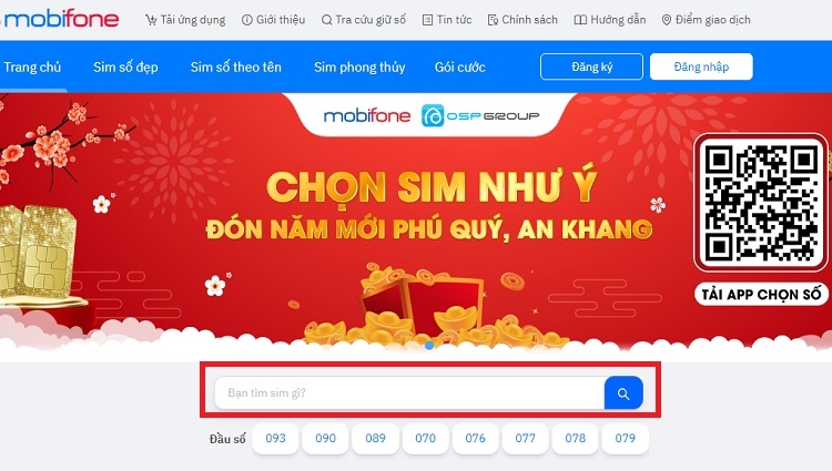 Nhập đầu số 0794* vào ô Tìm số