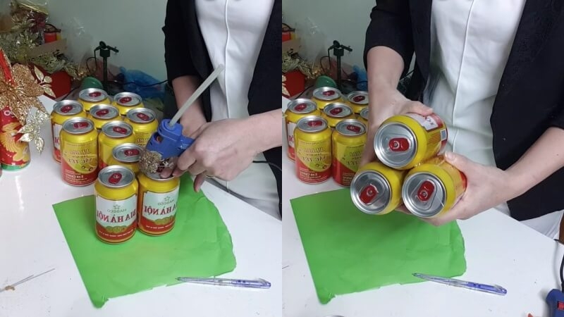 Cách làm tháp bánh, tháp bia tài lộc làm quà ngày Tết 2024 hình 6
