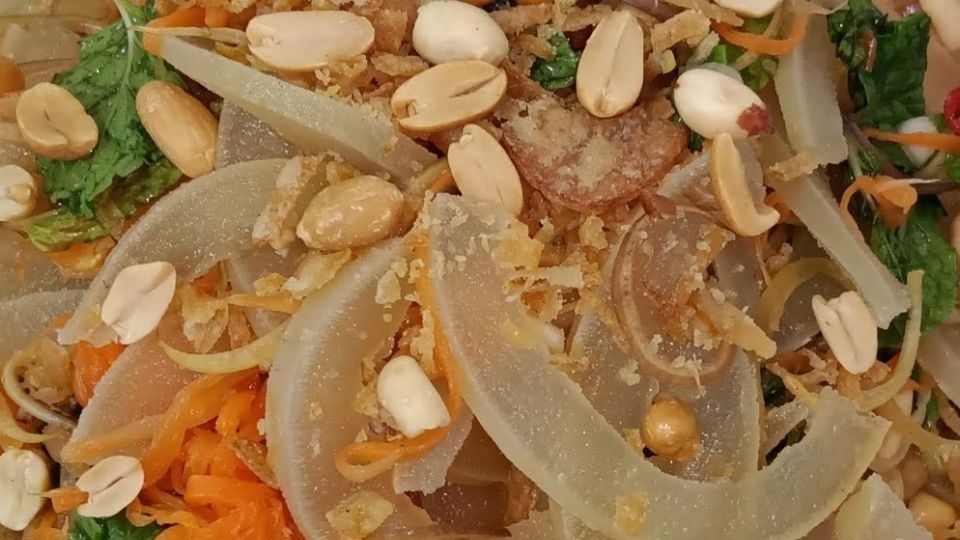 Gỏi da bò đu đủ