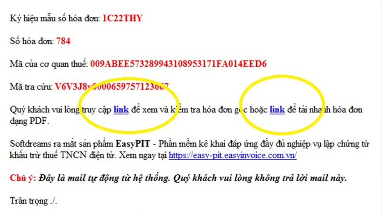 Tra cứu hóa đơn EasyInvoice (hình 6)