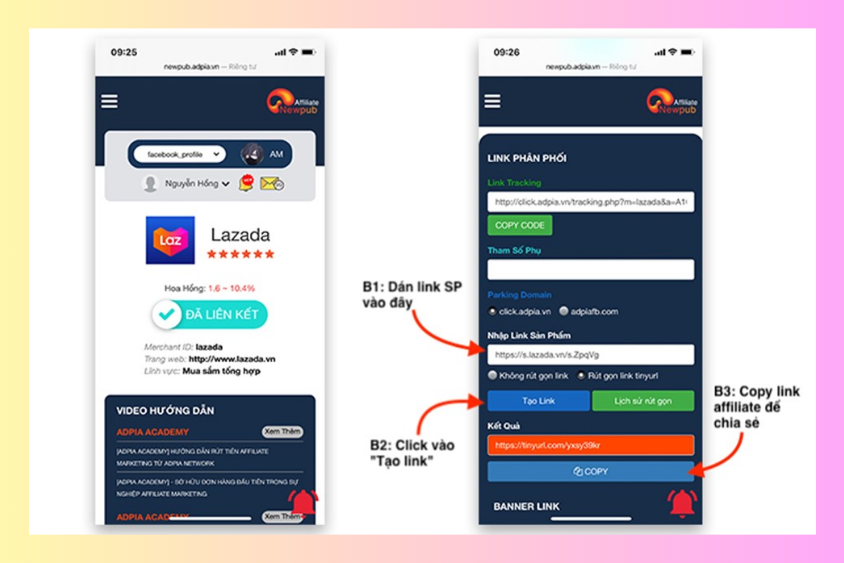 Lazada Affiliate hìn13
