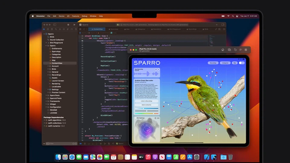 MacBook Pro 2023 M2 Pro chạy đa tác vụ