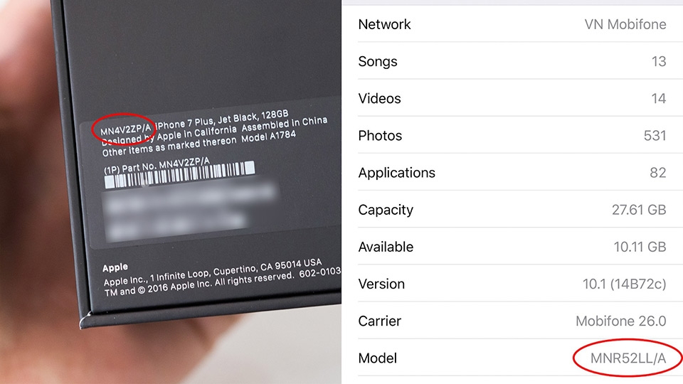 Qua mã iPhone người dùng có thể nắm được một số thông tin quan trọng
